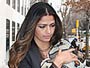 Camila Alves usa mantinha para proteger a filha do frio e dos paparazzi (Grosby Group  / Agência)